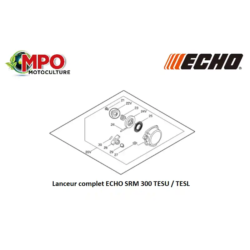 Lanceur complet ECHO SRM 300TESU/TESL - SRM 301TESU/TESL "ORIGINE" Achetez Aujourd'hui