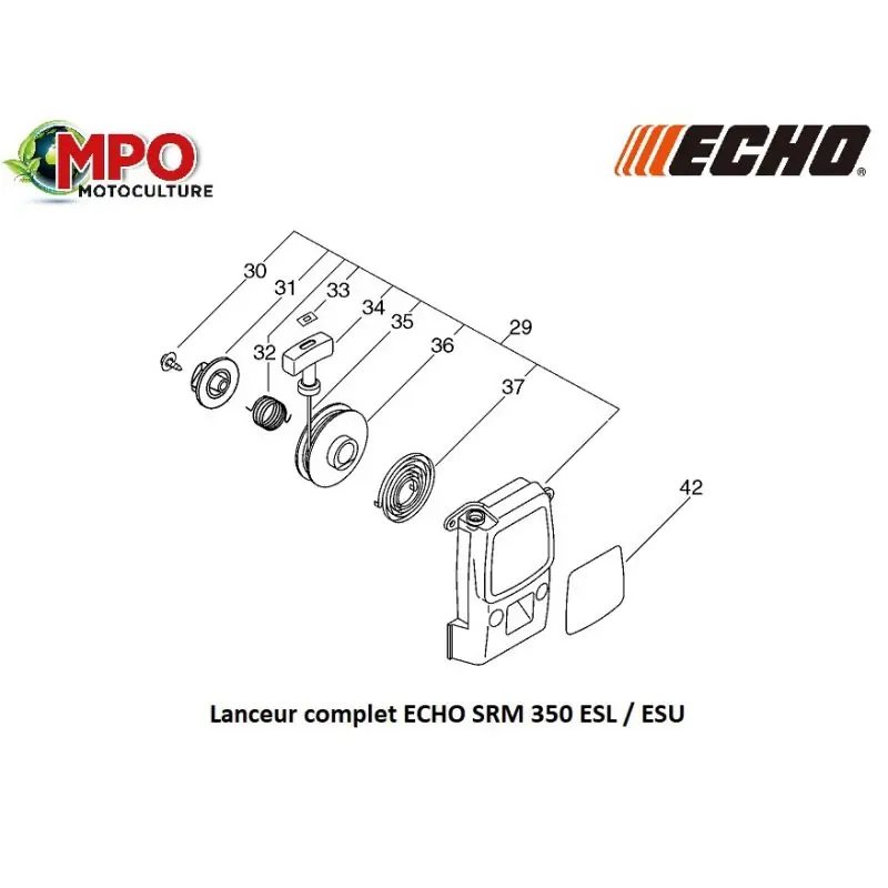 Lanceur complet ECHO SRM 350 ESL / ESU "ORIGINE" Populaire