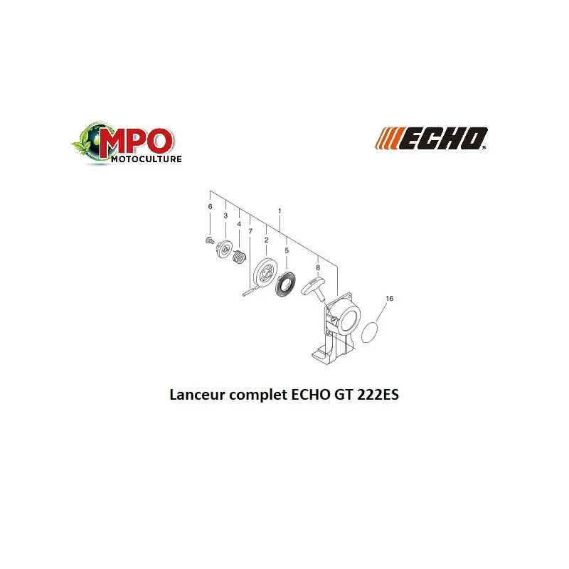 Lanceur complet ECHO GT 222ES « ORIGINE » Produit De Marque