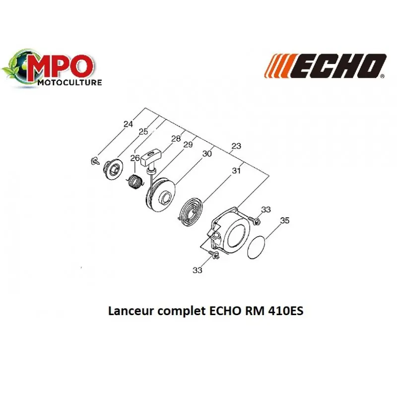 Lanceur complet ECHO RM 410ES « ORIGINE » Marque