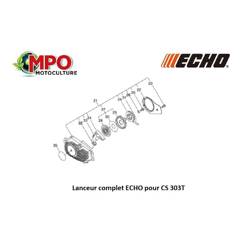 Remise Lanceur complet ECHO CS 303T « ORIGINE »