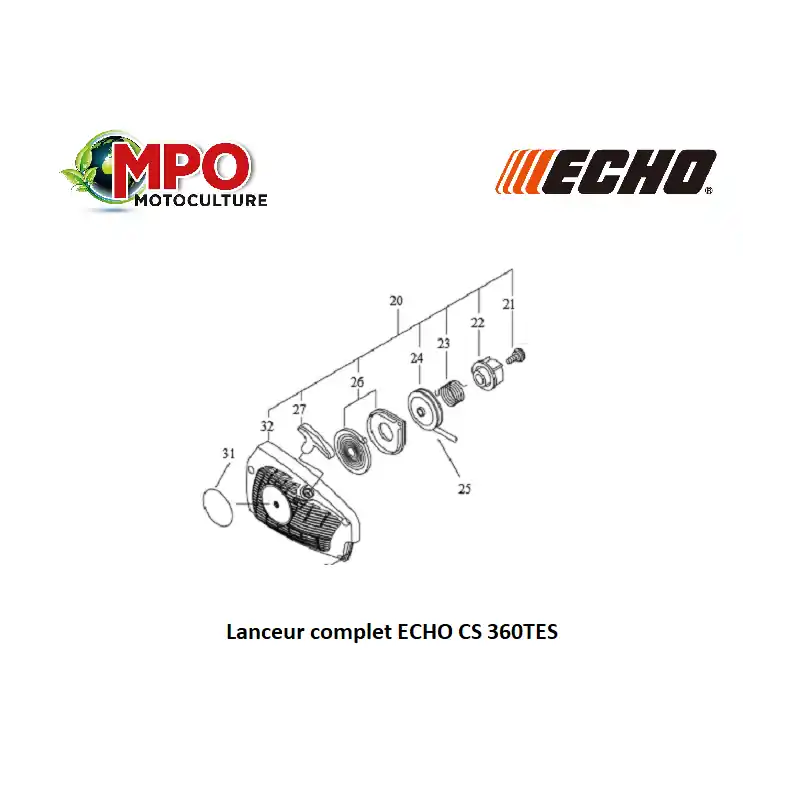 Lanceur complet ECHO CS 360TES « ORIGINE » Soldes