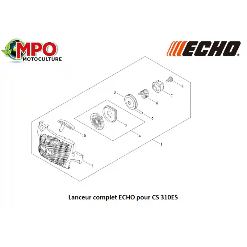 Lanceur complet ECHO CS 310ES « ORIGINE » Jusqu&rsquo;à Épuisement Des Stocks