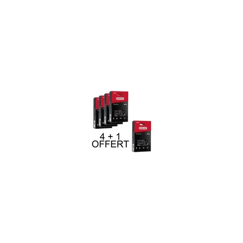 Lot chaines Oregon 75LPX072E 3/8 1.6 mm 72 maillons PowerCut Certifié