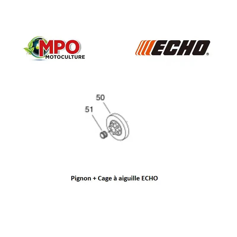 Pignon avec cage à aiguilles ECHO pour CS 303T « ORIGINE » Nouvelle Collection