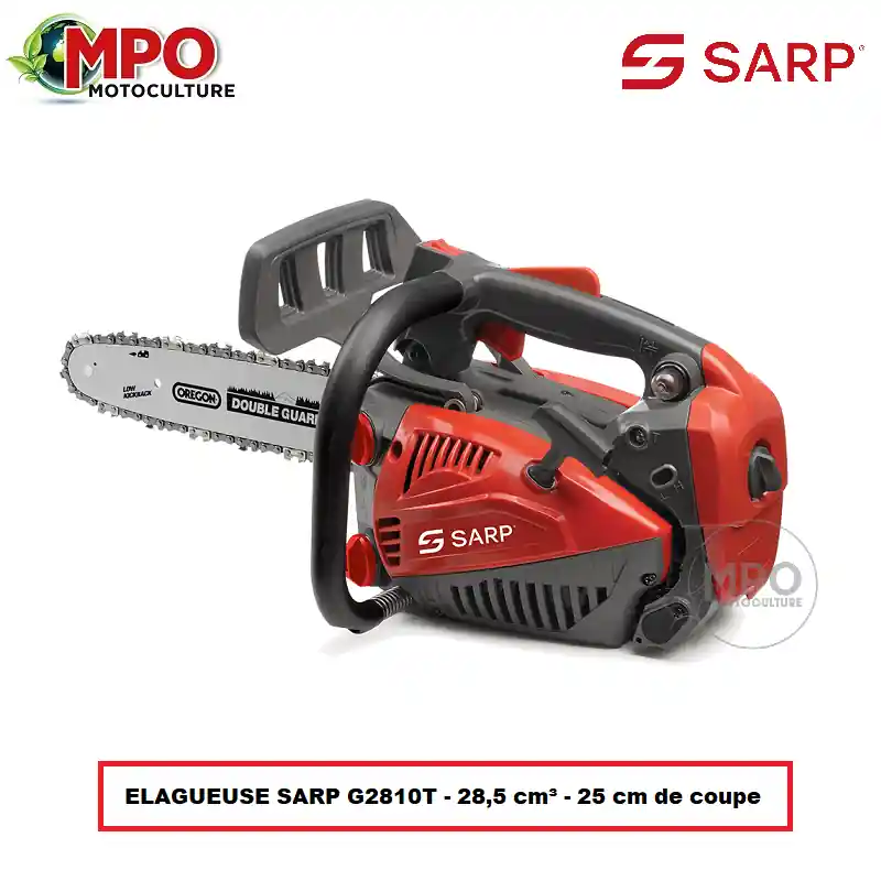 Tronçonneuse élagueuse SARP G 2810T avec 2 chaînes « PROMO » Dernière Chance
