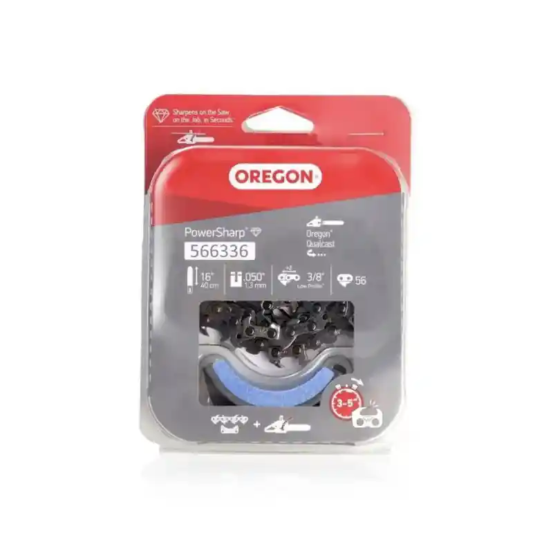 Quantité Limitée Chaîne PowerSharp Oregon 566336 3/8” 1,3 mm 56 maillons + pierre