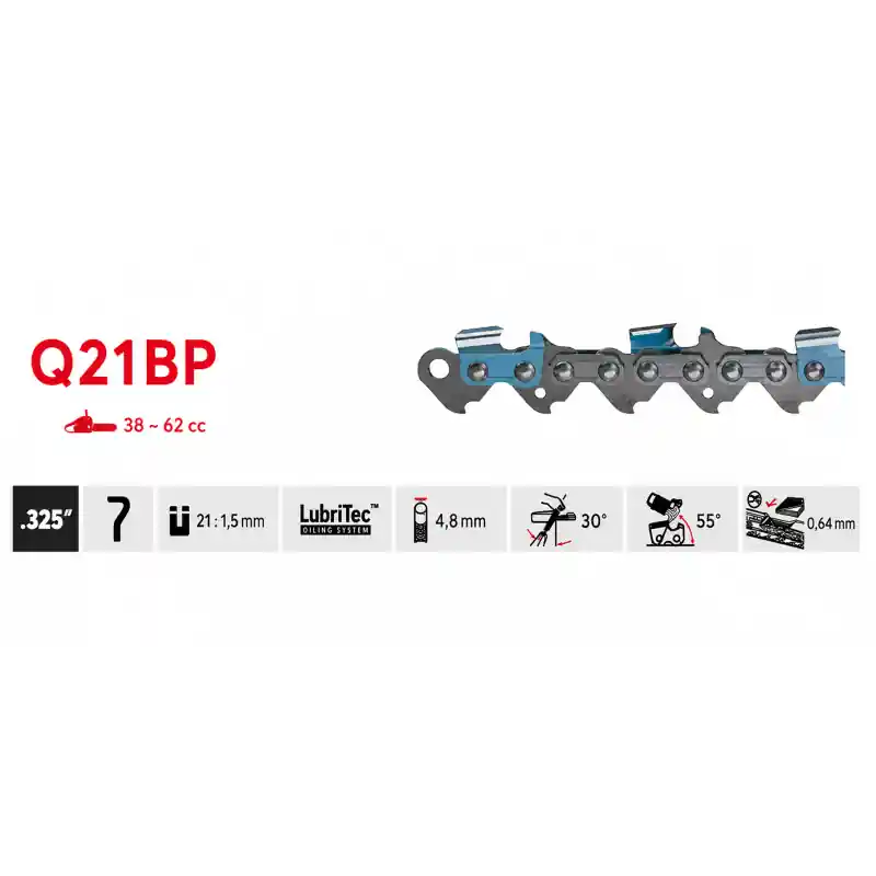 Réduction Chaîne tronçonneuse Oregon Q21BP072E .325 1,5 mm 72 maillons ControlCut