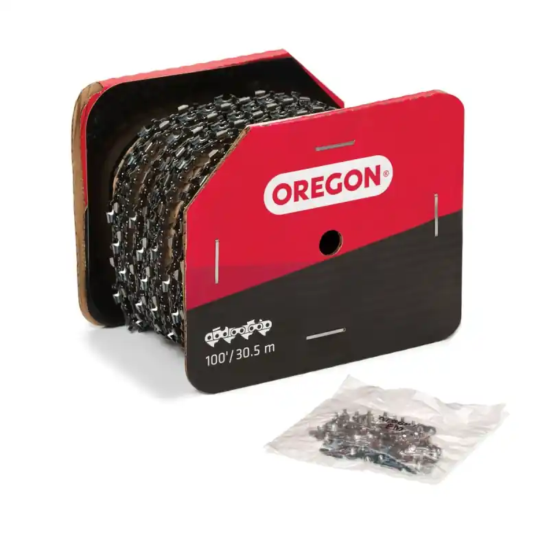 Chaîne de tronçonneuse Oregon 59ACL100R 3/8&Prime; Low Profile 1,3 mm rouleau 30,5 m AdvanceCut Dernier Modèle