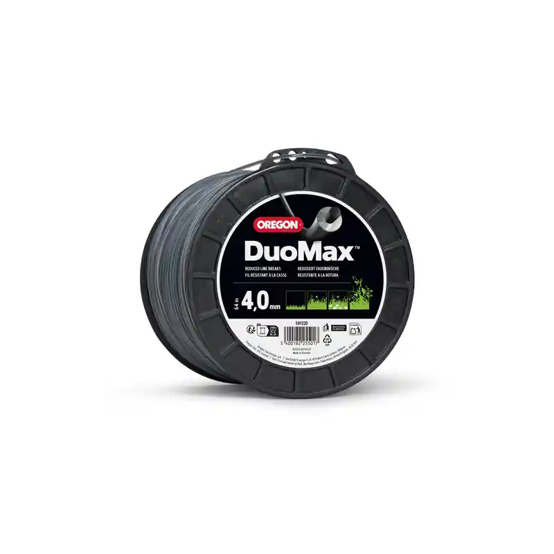 Petit Prix Fil débroussailleuse Oregon DuoMax 581220 4,0 mm 64 m bobine haute résistance