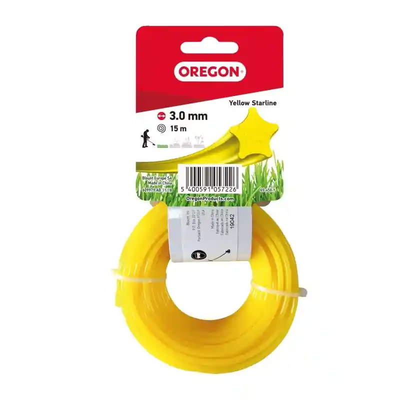 Fil débroussailleuse étoile Oregon 69-458-Y jaune 3,0 mm x 15 m Expédié Aujourd&rsquo;hui
