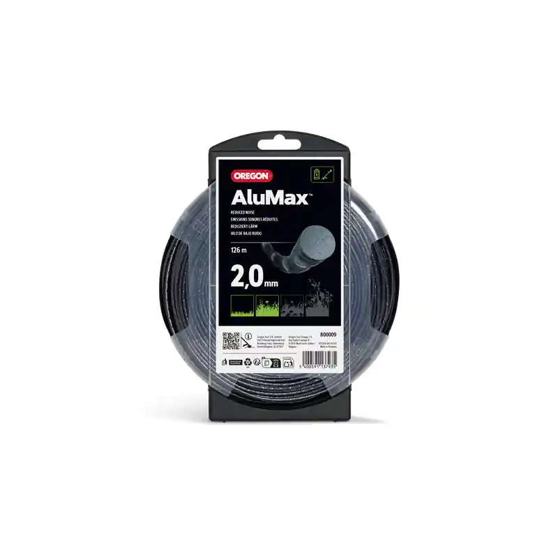 Fil débroussailleuse Alumax Round Twist Oregon 800009 2,0 mm x 126 m Retour Gratuit