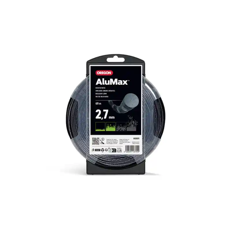 Fil débroussailleuse Alumax Round Twist Oregon 800011 2,7 mm x 69 m Produit De Marque