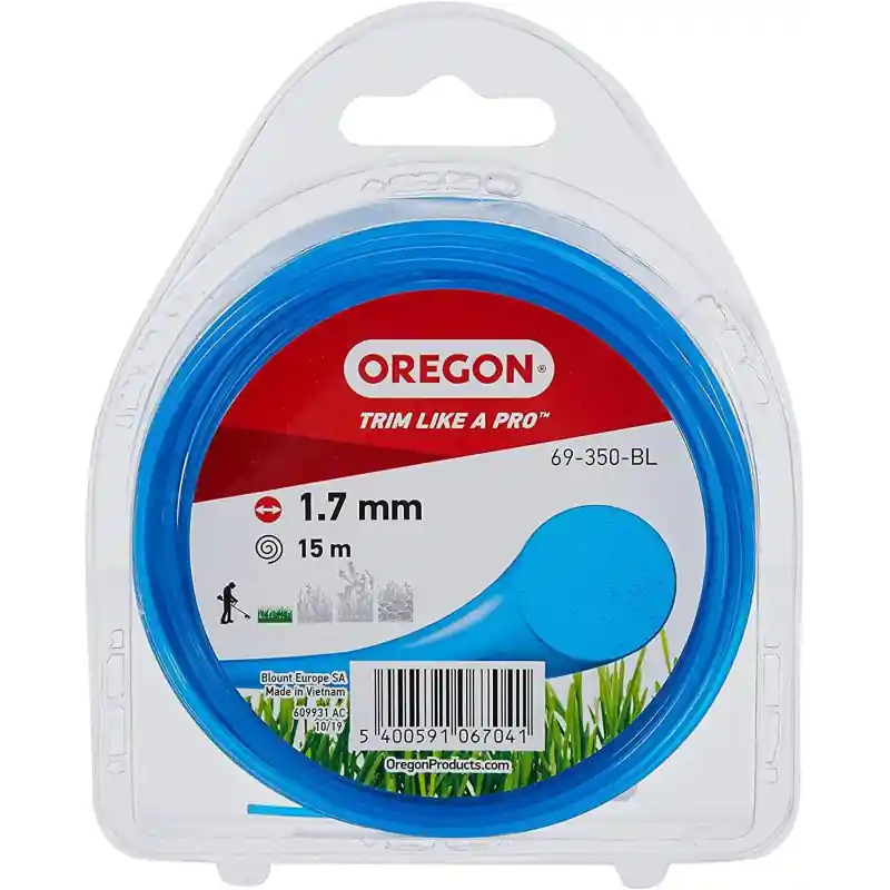 Petit Prix Fil débroussailleuse rond Oregon 69-350-BL bleu 1,7 mm x 15 m
