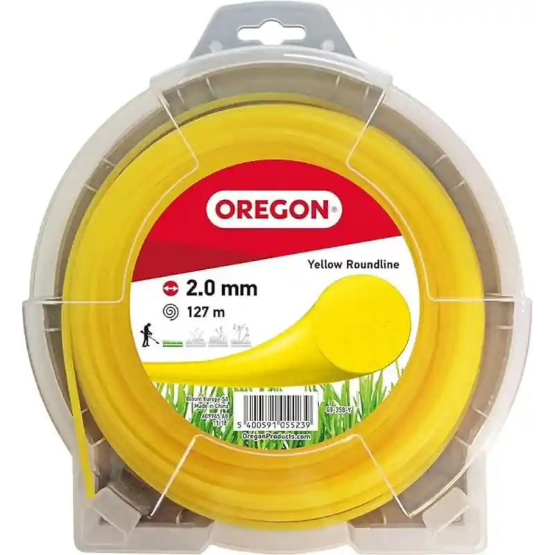 Fil débroussailleuse rond Oregon 69-358-Y jaune 2,0 mm x 127 m Usine Directe