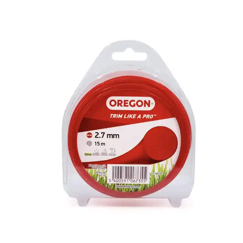 Fil débroussailleuse rond Oregon 69-380-RD rouge 2,7 mm x 15 m Expédié Aujourd&rsquo;hui