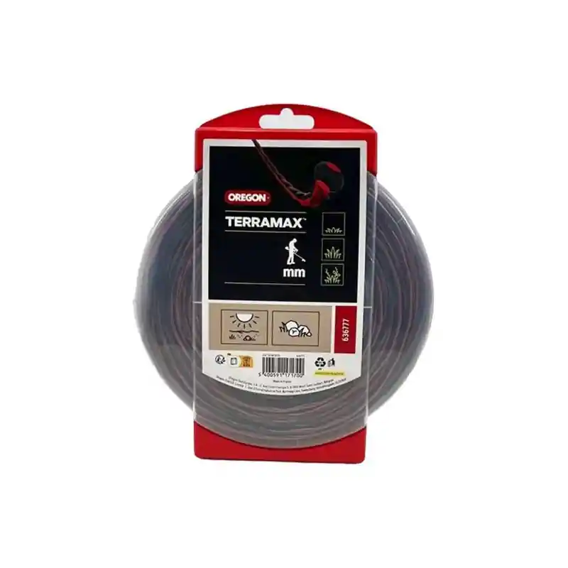 Fil débroussailleuse TerraMax Oregon 636775 ovale torsadé 4,5 mm x 17 m Paiement Sécurisé