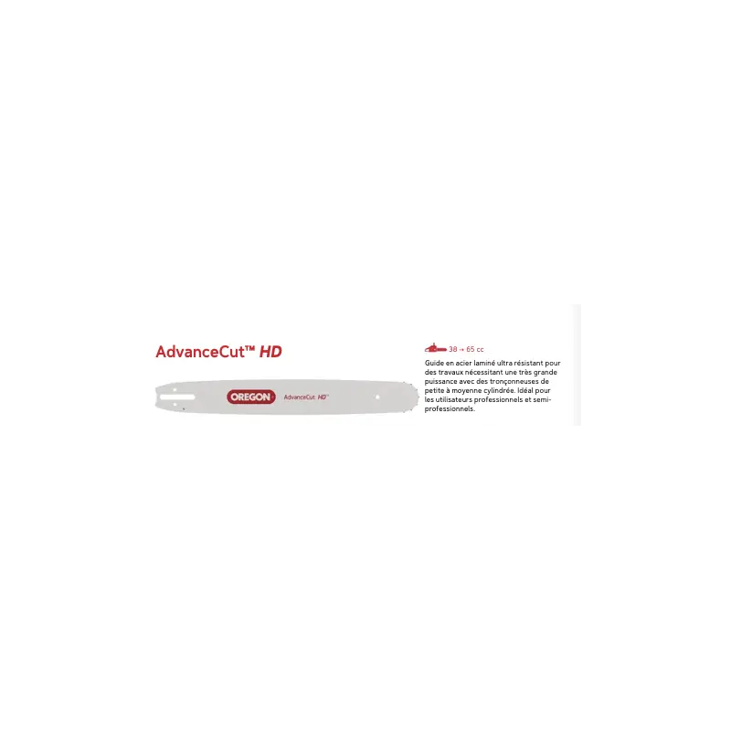 Certifié Guide de chaîne Oregon AdvanceCut™ HD 158SLHD009 38 cm 3/8&Prime; jauge 1,5 mm