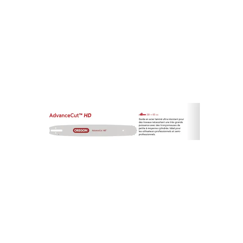Dernier Modèle Guide de chaîne Oregon AdvanceCut™ HD 188SLBK095 45 cm .325&Prime; jauge 1,5 mm