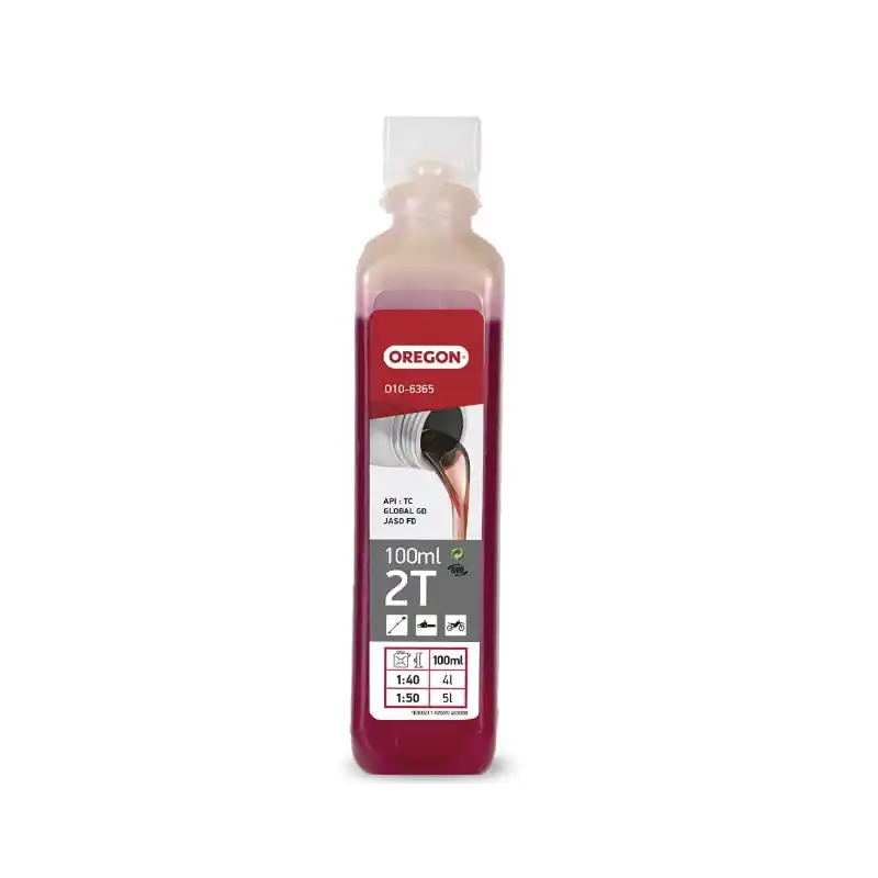 Prix Cassé Huile moteur 2 temps Oregon O10-6365 semi-synthétique rouge 100 ml
