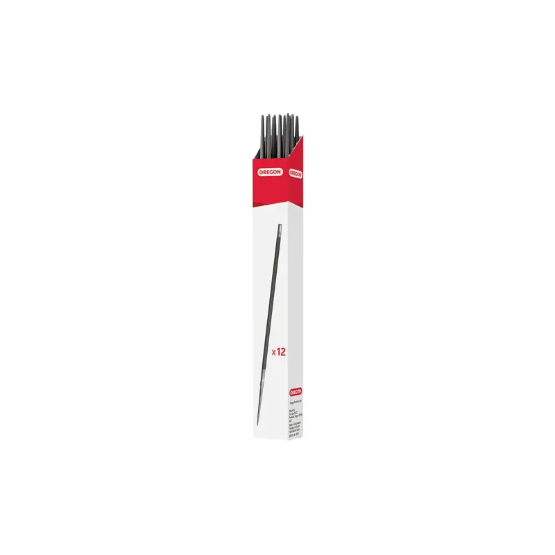Authentique Limes rondes Oregon 70501 – 6,0 mm (1/4&Prime;) – Lot de 12