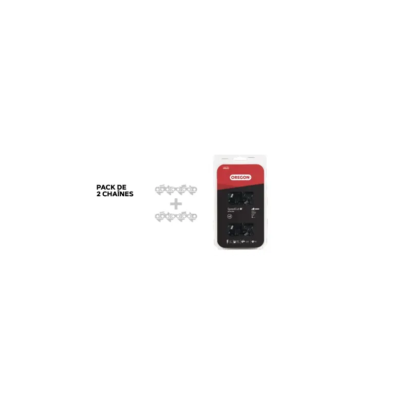 Réduction Lot de 2 chaînes Oregon 95TXL056E SpeedCut™ – 13&Prime; – 1,3 mm – 56 maillons – Réf. 576787
