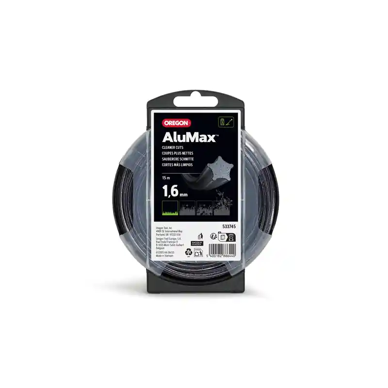 Fil débroussailleuse étoile Oregon Alumax Starline 533745 – 1,6 mm x 15 m Prix Réduit