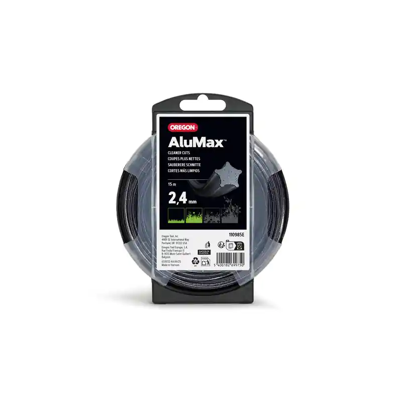 Retour Gratuit Fil débroussailleuse étoile Oregon Alumax Starline 110985E – 2,4 mm x 15 m