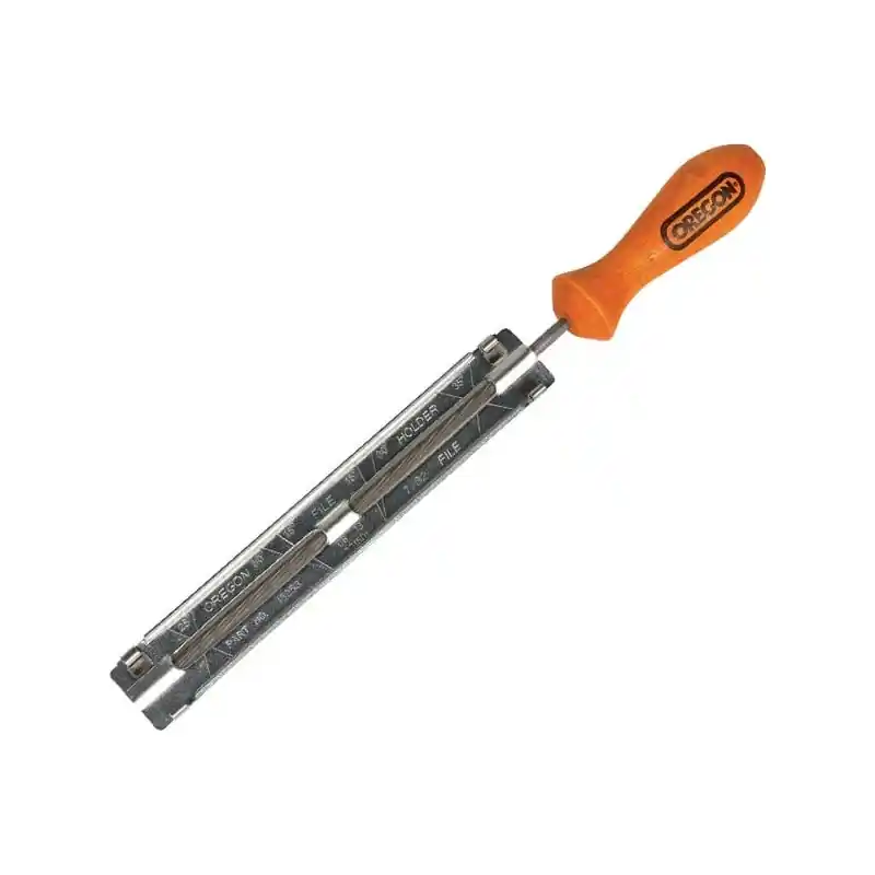 Guide d’affûtage Oregon Q13252C avec lime pour chaînes 3/8" et .404" Promotion Saisonnière