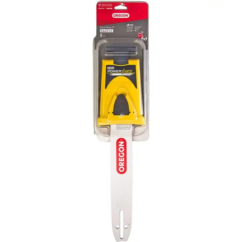Guide-chaîne Oregon 542312 PowerSharp 35 cm 3/8&Prime; profil bas avec affûteuse Prix Bas