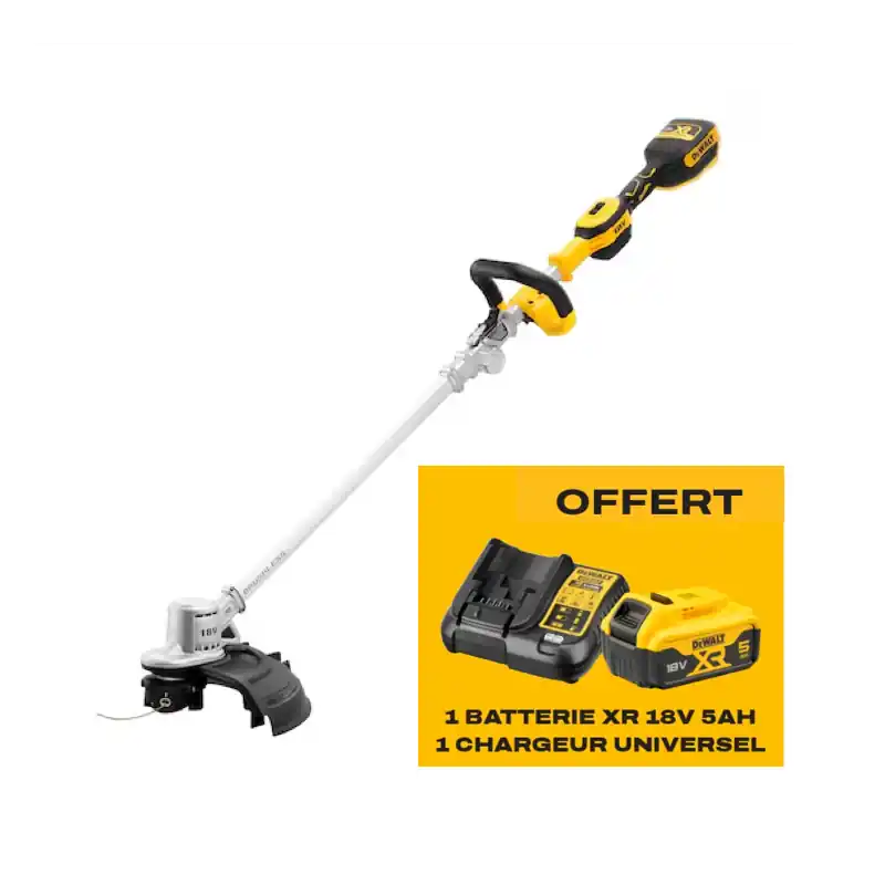 Acheter En Ligne Pack Coupe-Bordures DEWALT DCMST561 18V Brushless + Batterie 5Ah + Chargeur