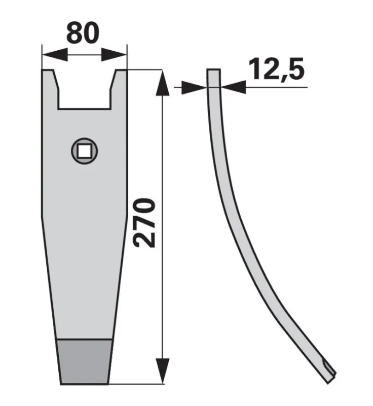 00310915 Pointe étroite carbure 80mm Acheter En Ligne