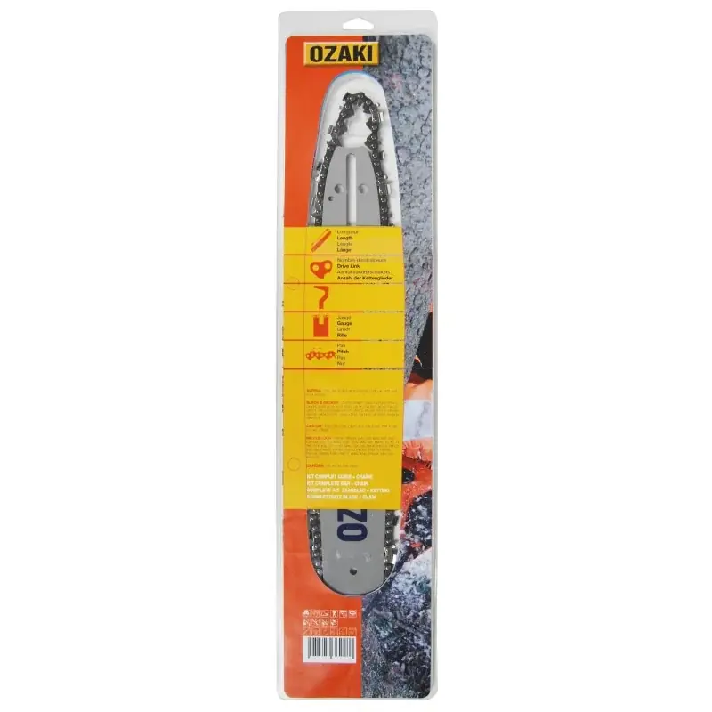 Affaire À Saisir Guide de 35 cm montage ZA + chaine 3/8 low pro 050 (13mm) – 52 entraîneurs (E52) OZAKI 140SPEA041