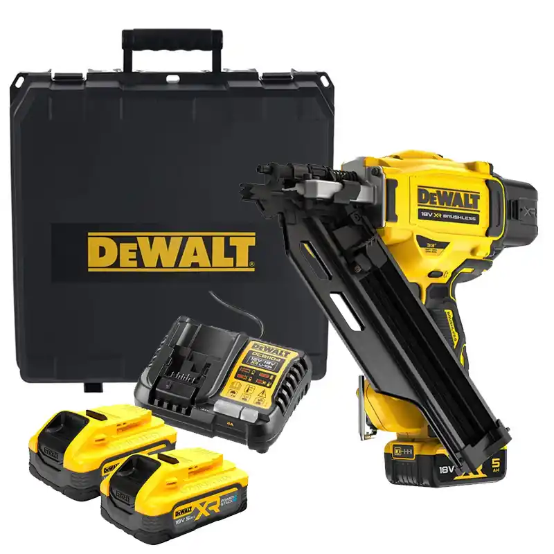 Pas Cher Cloueur de charpente DEWALT DCN930P2-QW XR 18V 5Ah Li-Ion Brushless