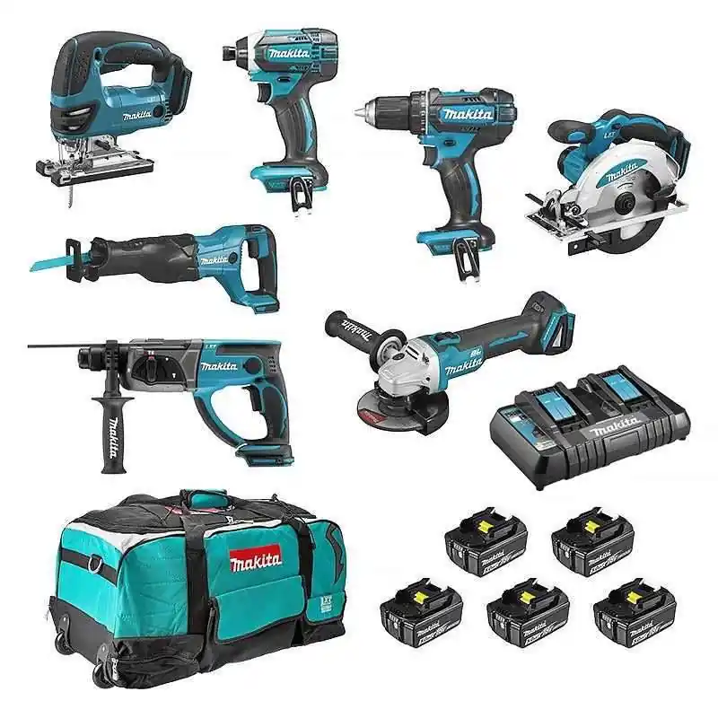 Vente Flash Pack 7 outils MAKITA DLX7013PT1 18V (5x5Ah)