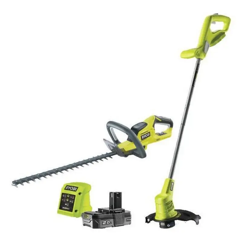 Produit De Marque Pack 2 outils 18V ONE+ Taille-haies 45cm OHT1845 + Coupe-bordures 25cm OLT1825M (avec 1 batterie et 1 chargeur)