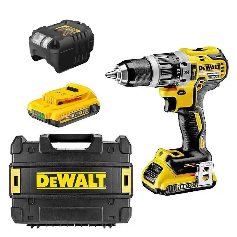 Perceuse-visseuse à percussion 18V DEWALT DCD796D2-QW Brushless avec coffret et 2 batteries 2,0 Ah Certifié