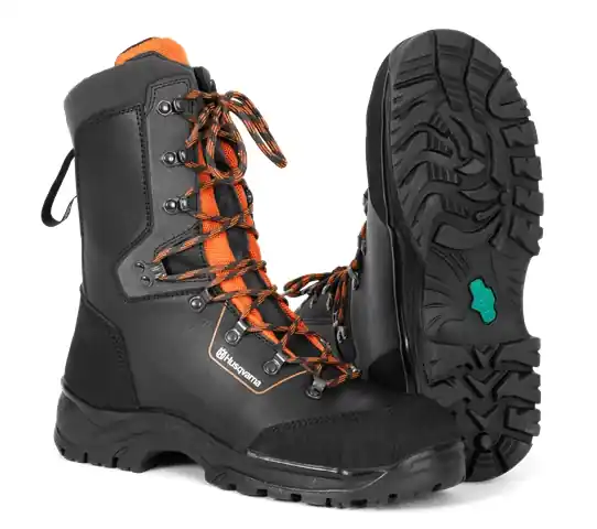 Prix Réduit Chaussures de protection en cuir avec protection anticoupure Husqvarna Classic, 40