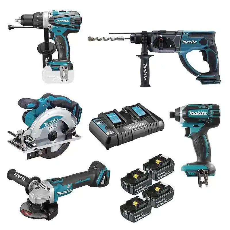 Authentique Pack 5 Outils MAKITA DLX5039PTJ - 18V Li-ion (4 x 5 Ah)
