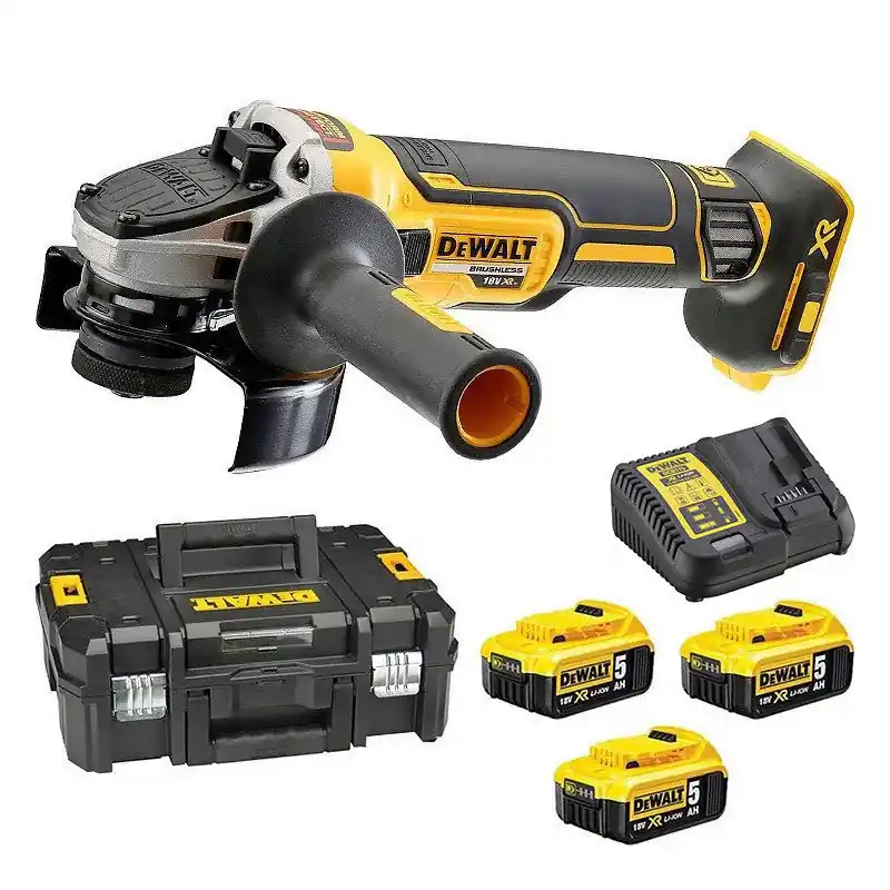 Offre Du Jour Meuleuse Ø125mm 18V DEWALT DCG405P3-QW avec un coffret et 3 batteries 5,0 Ah