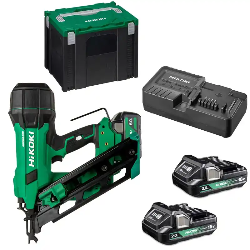 Cloueur 90mm-18V-5Ah – HIKOKI – NR1890DCAWQZ -Li-ion Brushless-Tête en D bande papier – Hitcase IV Remise