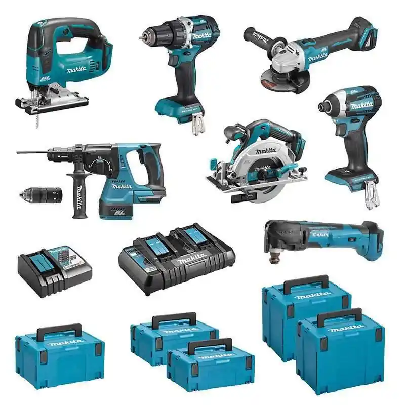 Pack 7 outils MAKITA DLX7014PTJ 18V (5 x 5Ah) Offre Du Jour