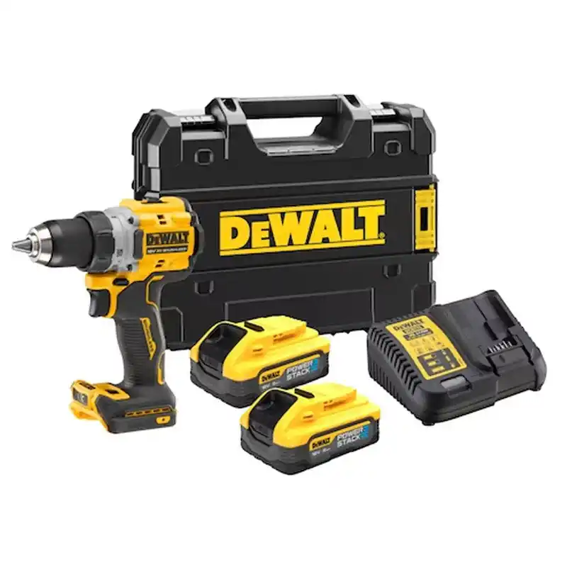 Perceuse-visseuse compacte 18V DEWALT DCD800H2T-QW avec coffret et 2 batteries 5,0 Ah POWERSTACK Livraison Express