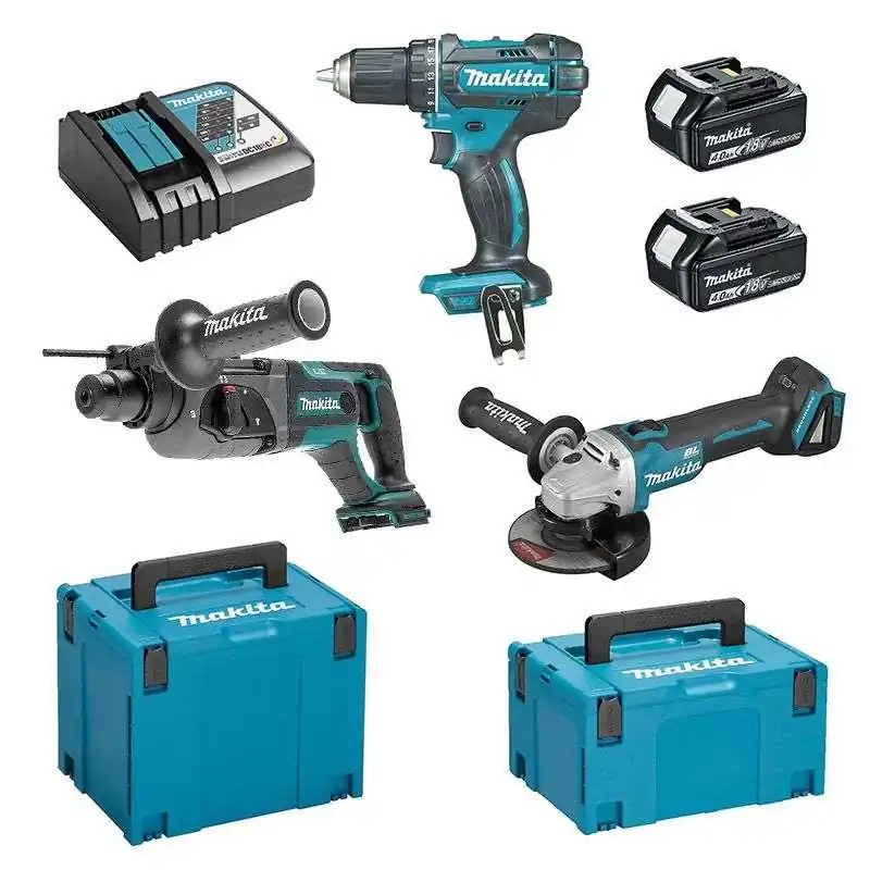 Réduction Pack 3 outils MAKITA DLX3078MJ (DDF482 + DGA504 + DHR241) 18V Li-Ion (3x4Ah)