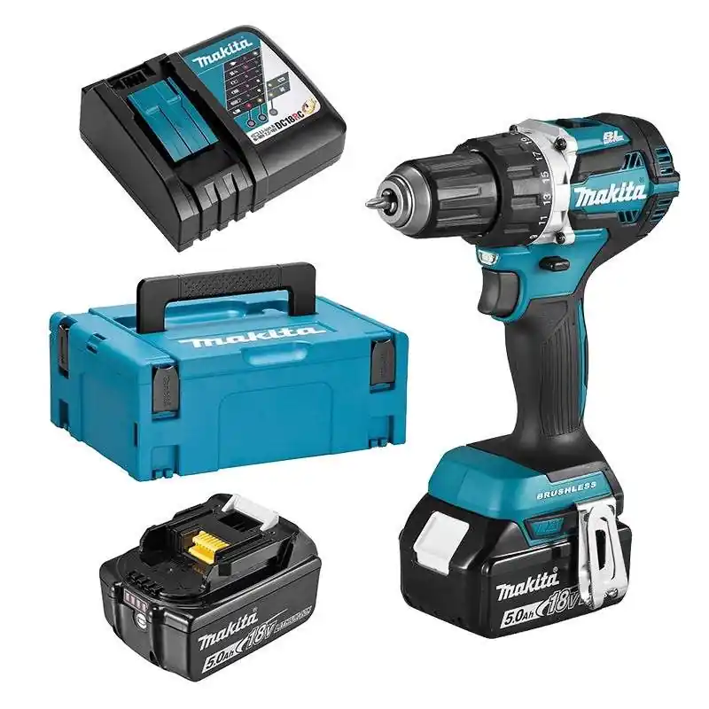 Promotion Saisonnière Perceuse visseuse MAKITA DDF484RTJ 18 V Li-Ion (2×5.0Ah) Ø 13 mm + chargeur rapide