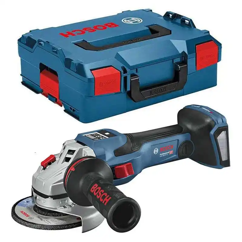 Prix Réduit Meuleuse angulaire sans-fil BITURBO BOSCH 06019H6100 – GWS 18V-15 SC Professional en L-Boxx (vendu sans batterie)
