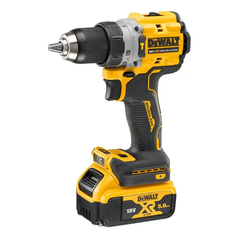 Perceuse-visseuse à percussion compacte 18V DEWALT DCD805P2T-QW avec coffret et 2 batteries 5,0 Ah Populaire