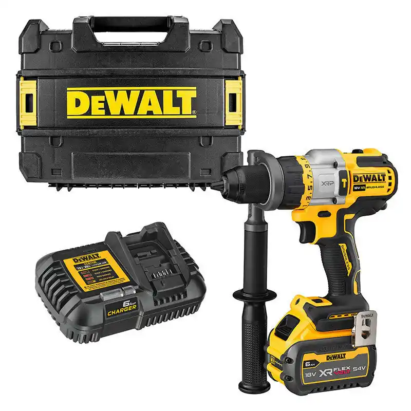 Commande En Gros Perceuse visseuse à percussion 54V DEWALT DCD999T1-QW Brushless avec une batterie 6,0 Ah FLEXVOLT