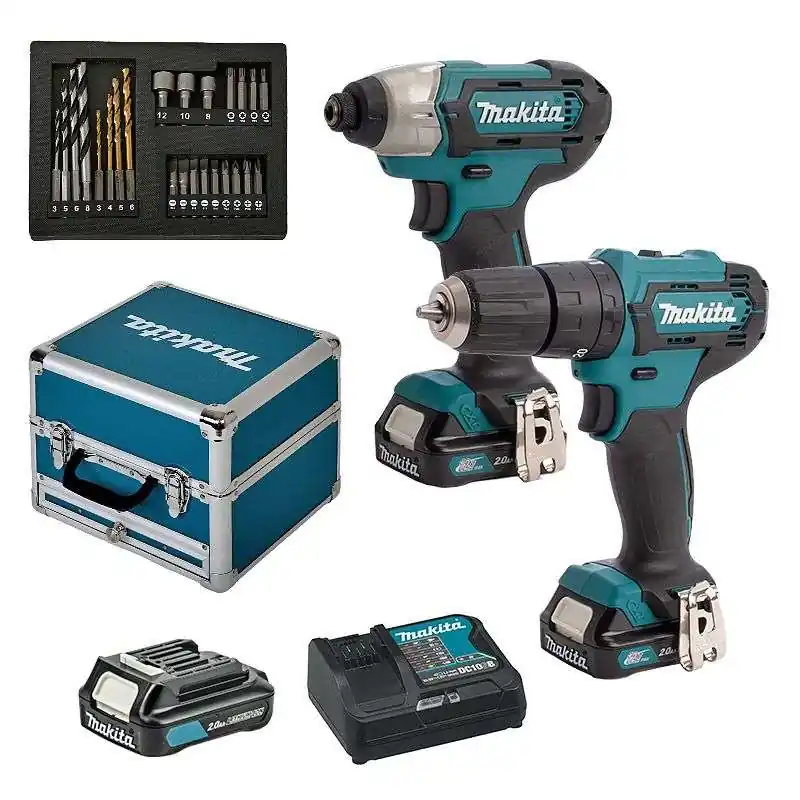 Top Vente Pack Perceuse / Visseuse MAKITA CLX228SAX2 Li-ion 10,8V (3x2Ah)