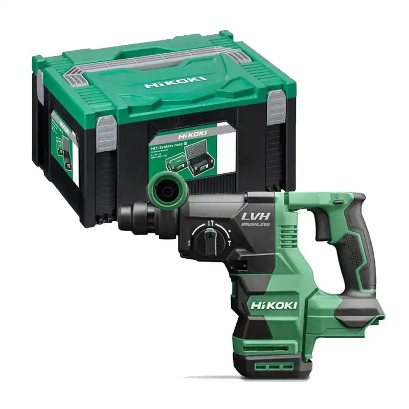 Perforateur SDS+ Brushless HIKOKI DH1826DAW2Z 26mm 18V 3,2J en HitCase III (vendu sans batterie) Super Prix